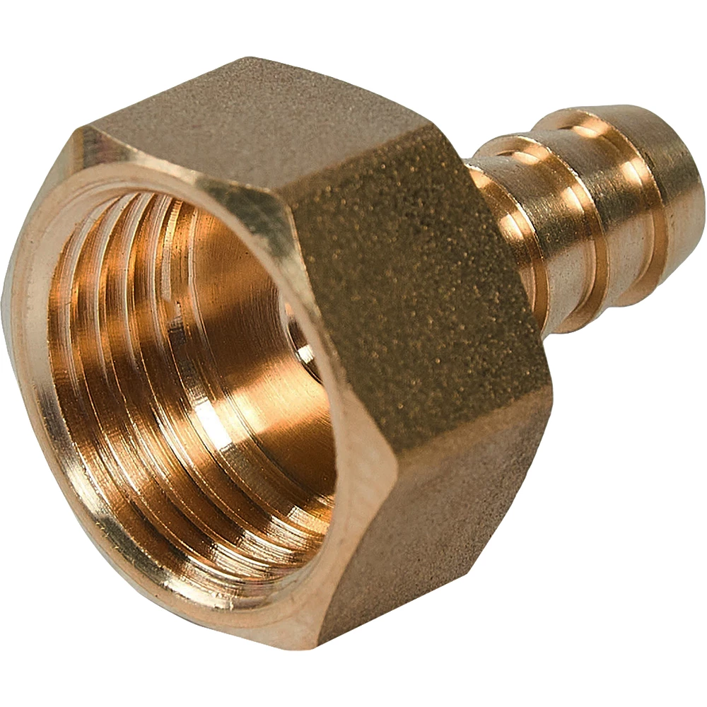 Переходник неразъемный SantechSystems Дн14x1/2″ Ру16 внутренняя резьба/штуцер, для шланга, материал – латунь
