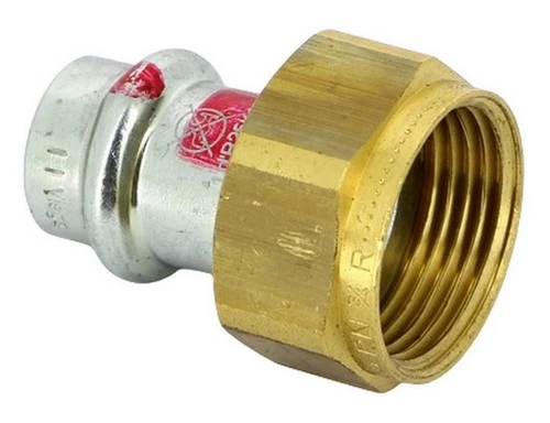 Муфта Viega 1163 Дн28х1″ Ру10 корпус - сталь AISI 304, уплотнение EPDM, присоединение - пресс/внутренняя резьба