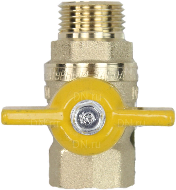 Кран шаровой ГАЛЛОП Стандарт 231 1/2″ Ду15 Ру40 ГАЗ полнопроходной, латунь, уплотнение - PTFE, внутренняя резьба / наружная резьба, ручка-бабочка