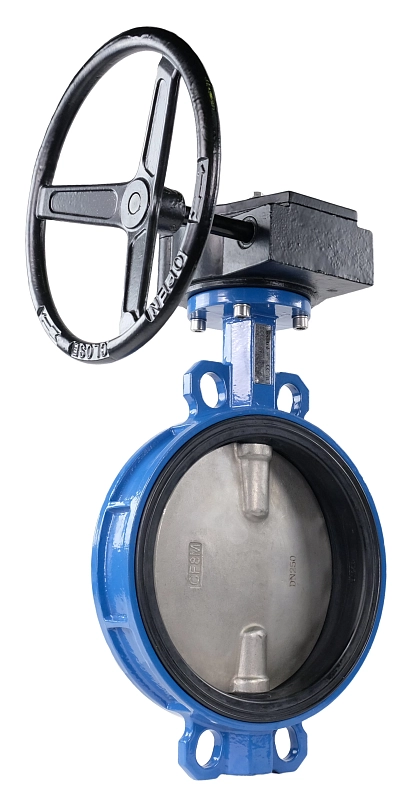 Затвор дисковый поворотный Tecofi VPI 4449-08 Ду300 Ру16 межфланцевый, корпус - ковкий чугун EN-GJS-500-7, диск - нержавеющая сталь CF8M, уплотнение - EPDM, с редуктором VPNREDUCT F10