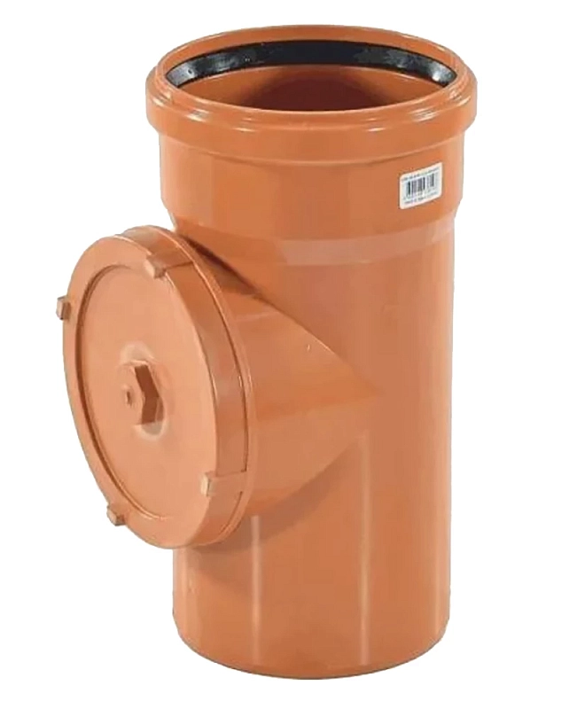 Ревизия PESTAN с крышкой безнапорные Дн200 НПВХ коричневая